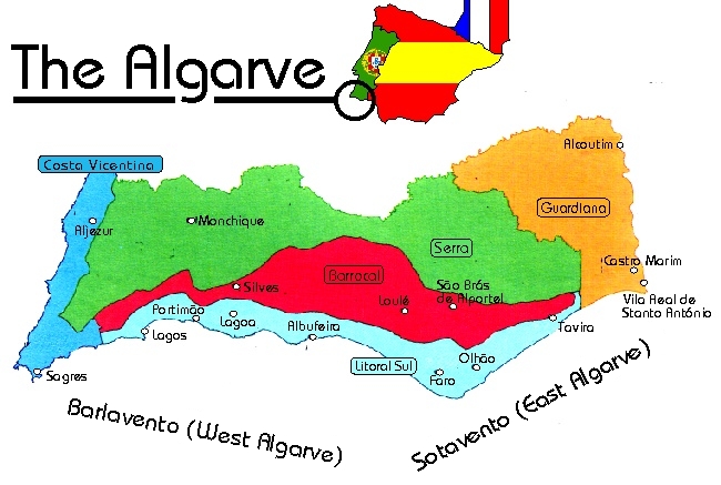 Map - East Algarve, Portugal